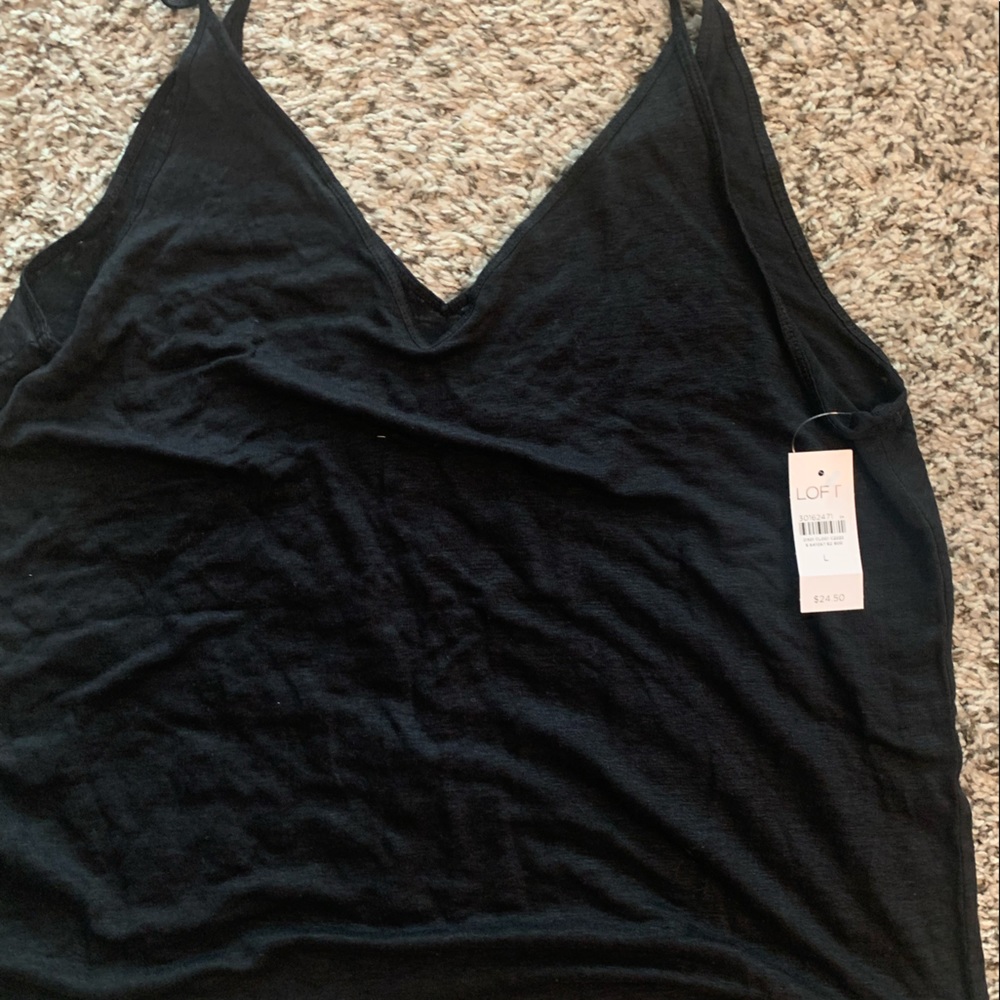 NWT black tank from Loft